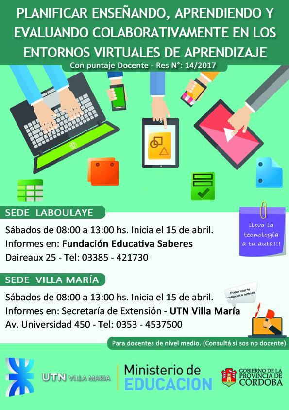 Curso con puntaje para docentes secundarios se inicia el sábado 15 de abril en la Facultad