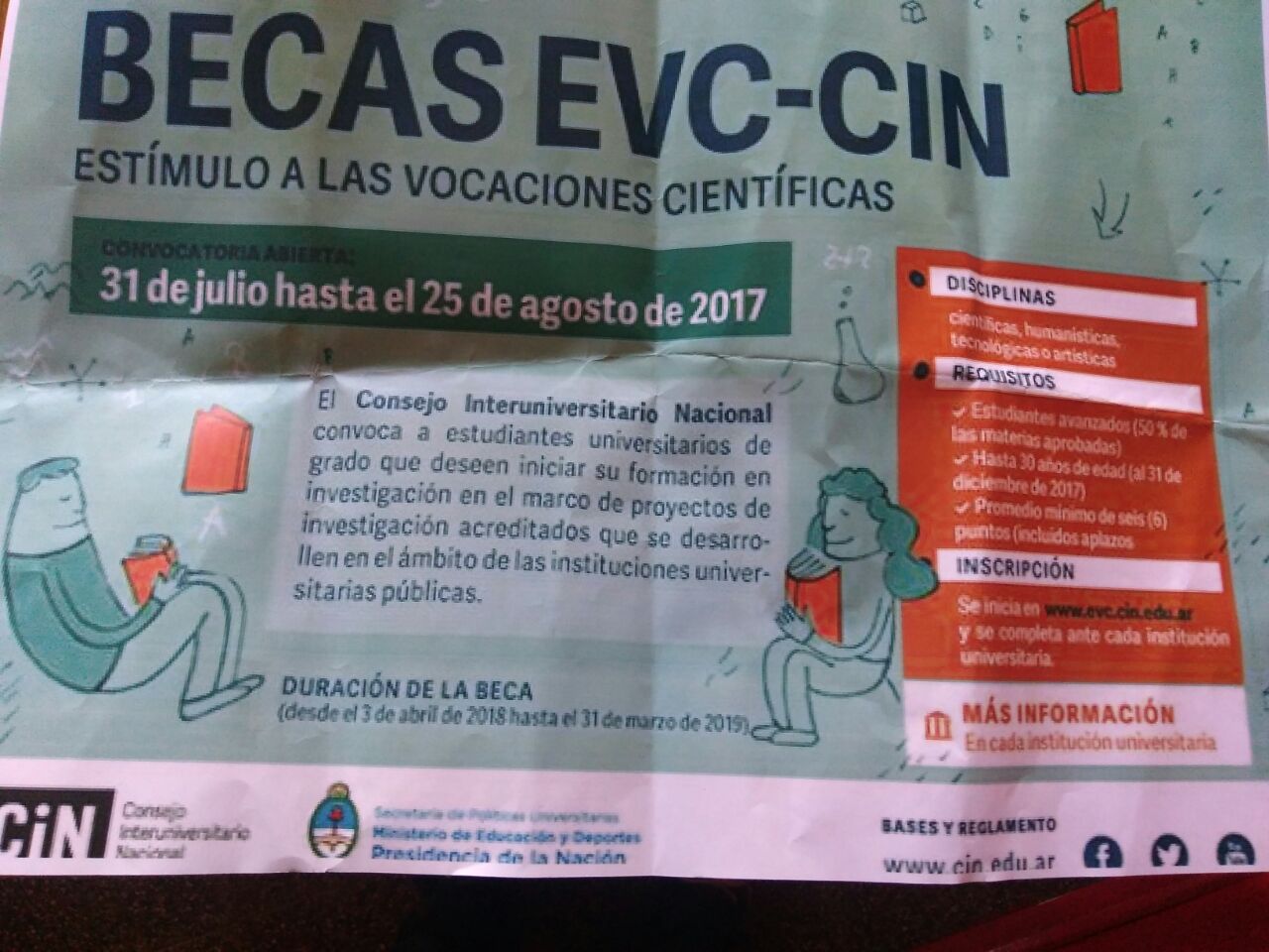 Estudiantes: Inscriben para Becas EVC-CIN
