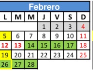 Miércoles 14 comienza turno exámenes febrero-marzo