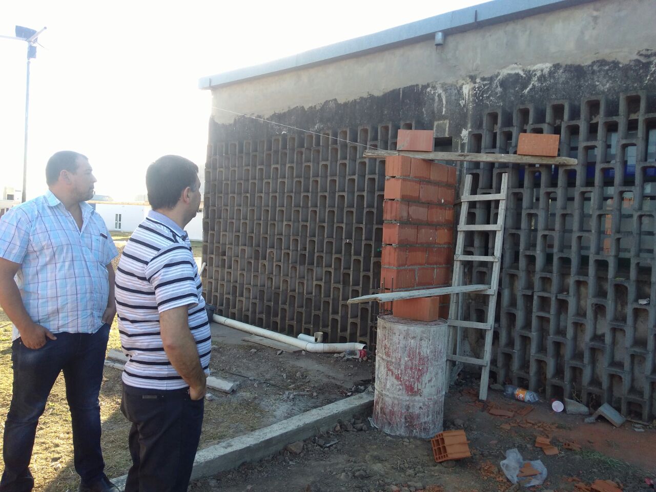 Decano Rosso recorrió obra de refacción de la cantina 