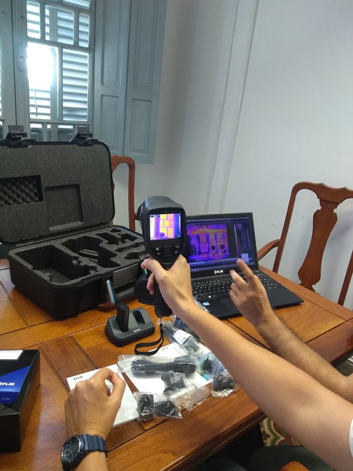 Con fondos del FONARSEC se dispone de cámara termográfica para análisis de efluentes