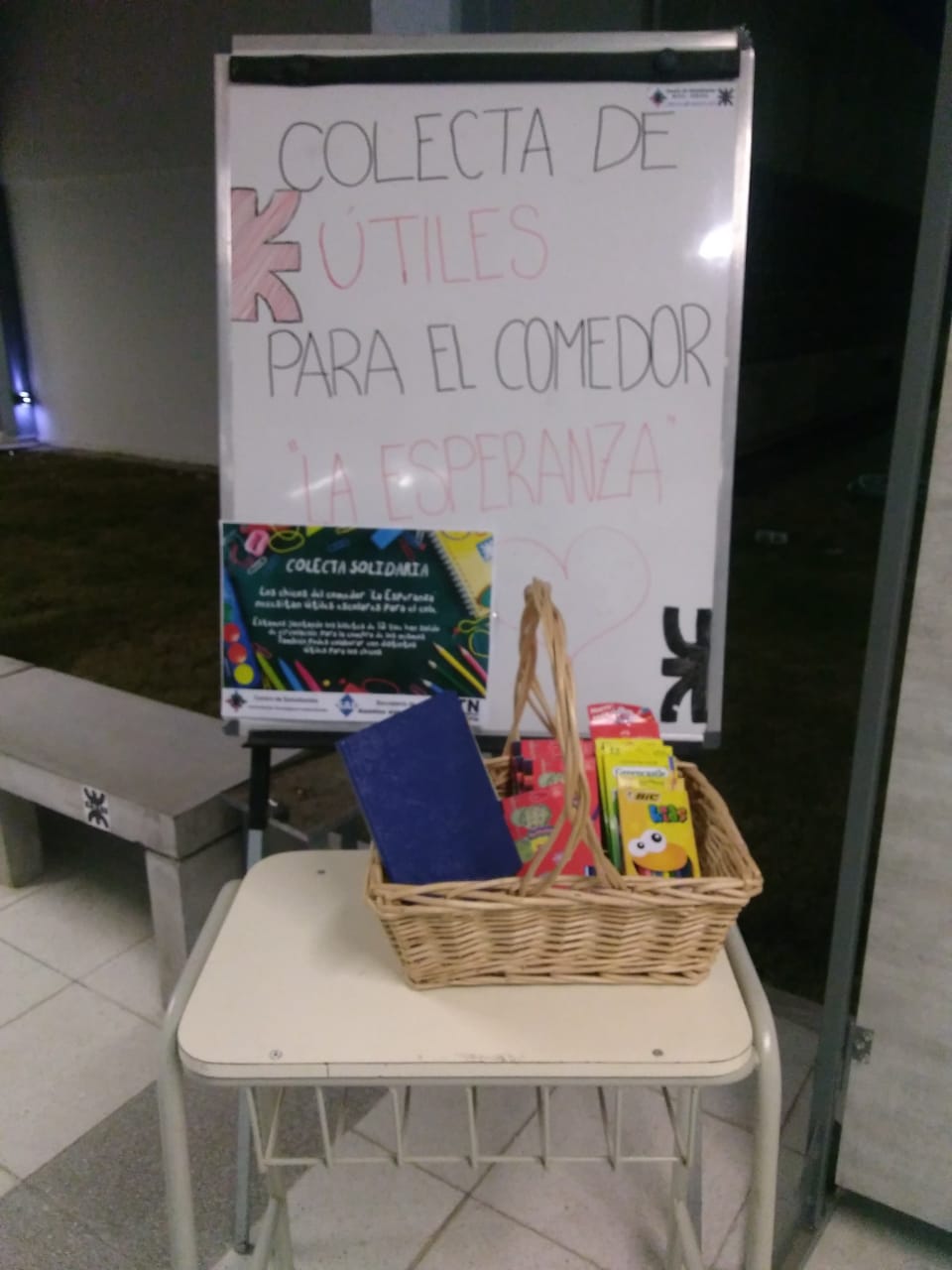 Campaña solidaria de útiles escolares para niños que concurren a merendero