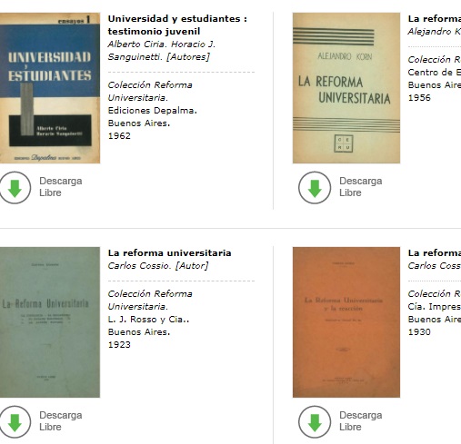 Cien textos sobre Reforma Universitaria disponibles en Biblioteca