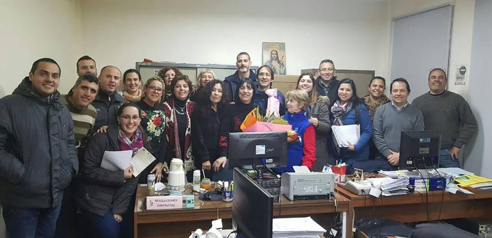 Se jubiló la no docente Cristina Brussa