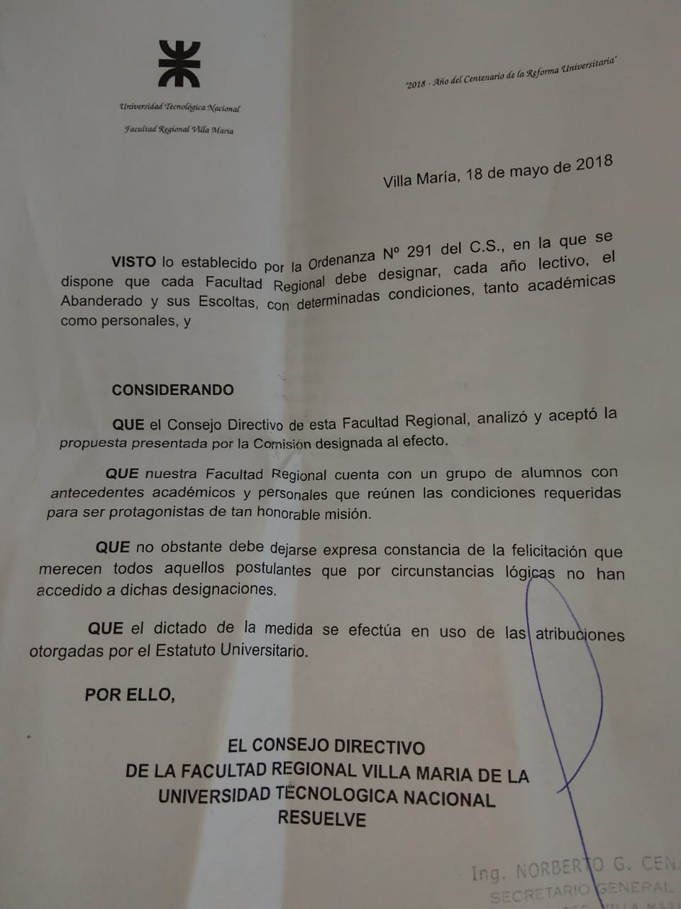 Dalila Miloc, de Ingeniería Química, la nueva abanderada de la Facultad Regional