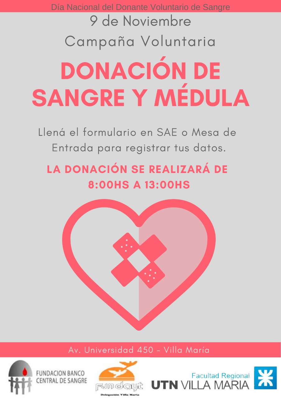 Segunda campaña de donación de sangre y médula