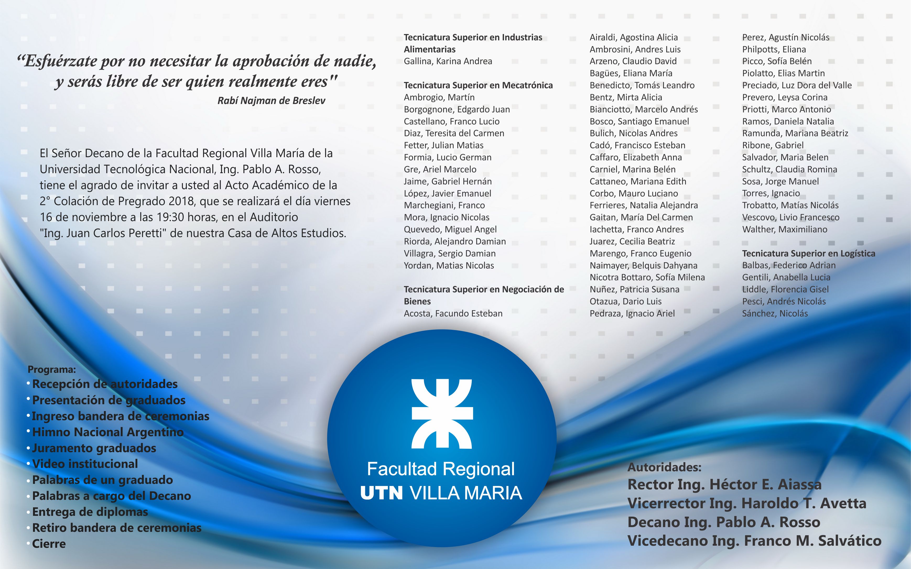 Colación Pregrados: Reciben sus diplomas primeros egresados de Logística