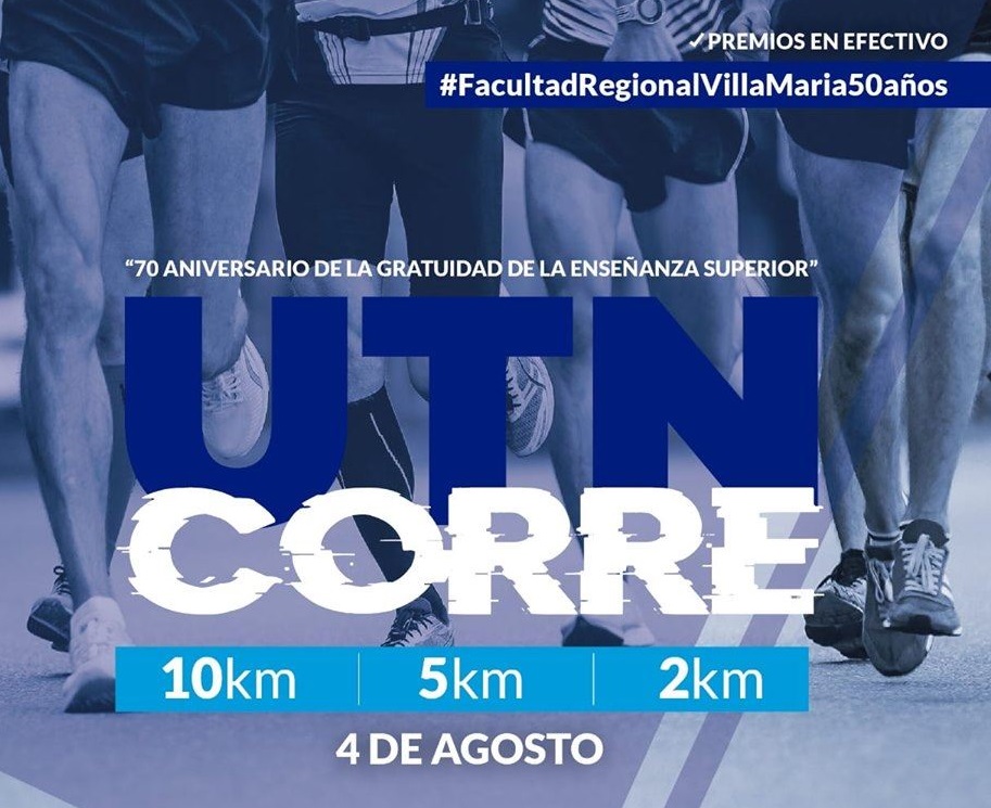 Confirmado: 4 de agosto, "UTN Corre"