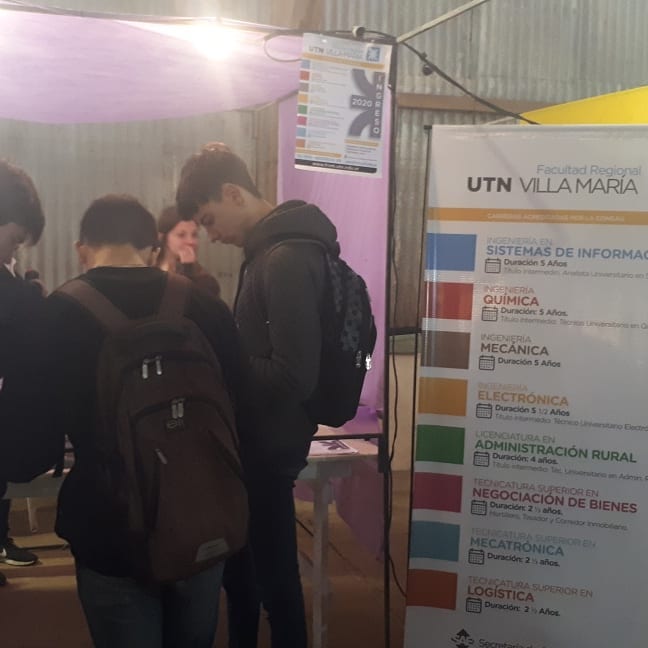 Stand de la Facultad en Expo Carreras Noetinger 2019