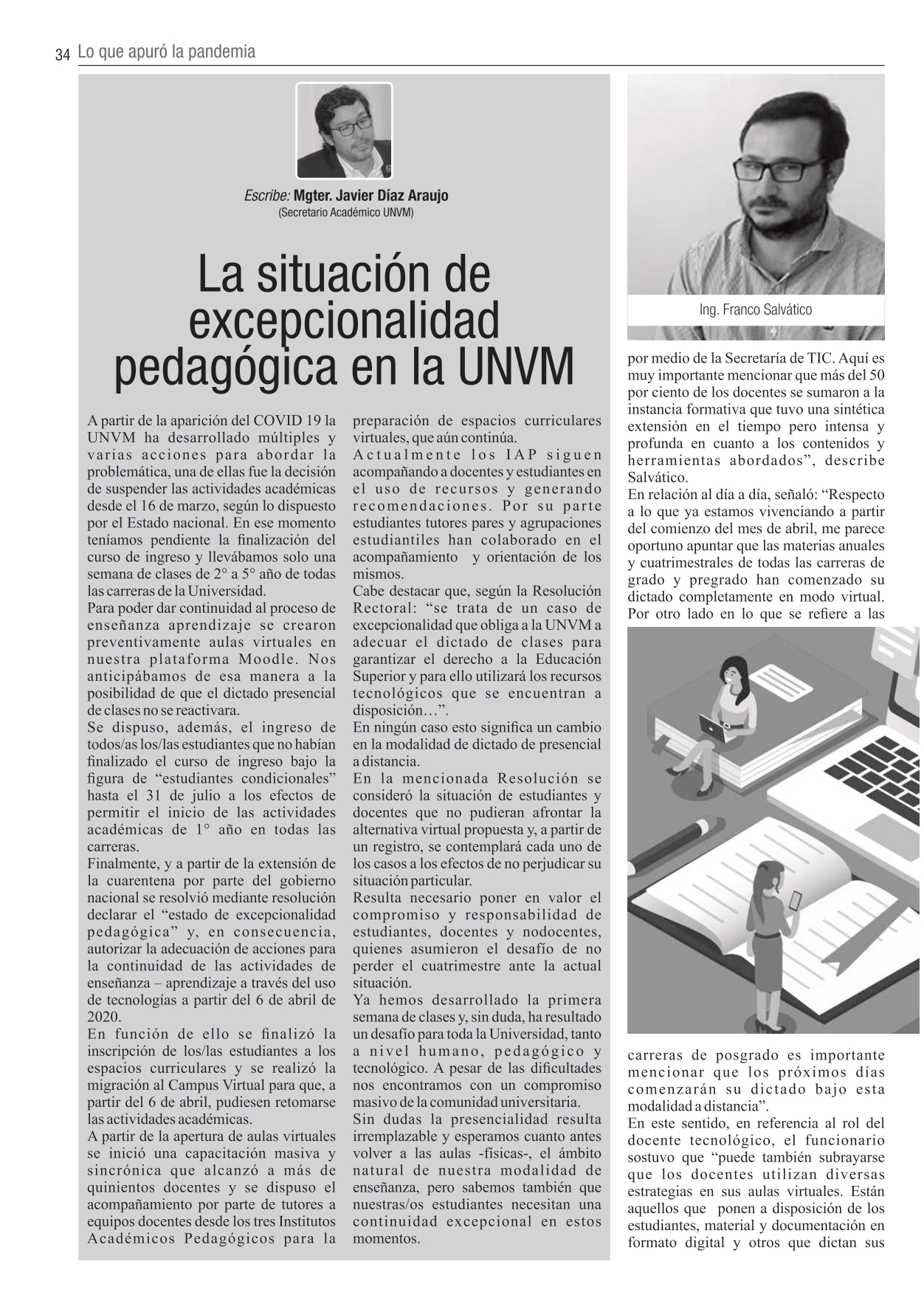 El Vicedecano Salvatico habló sobra actividad de UTN durante la Cuarentena 