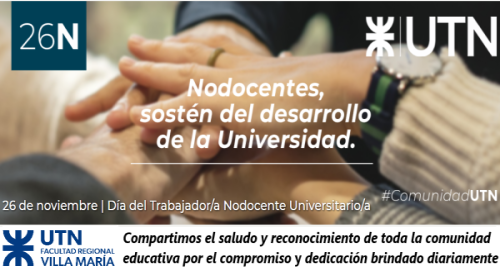 ¡Feliz día para las trabajadoras y trabajadores nodocentes!