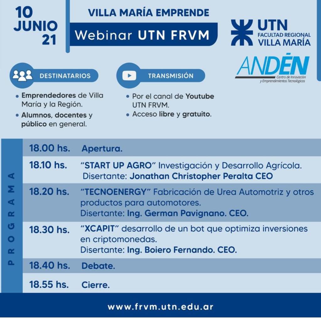 Con graduados de la UTNVM proponen evento de fomento al emprendedorismo