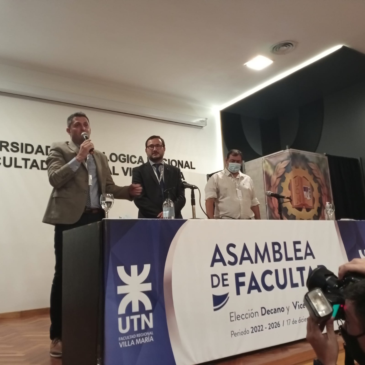 Asamblea en UTN proclamó a Cena y Salvatico como nuevos Decano y Vicedecano de la FRVM