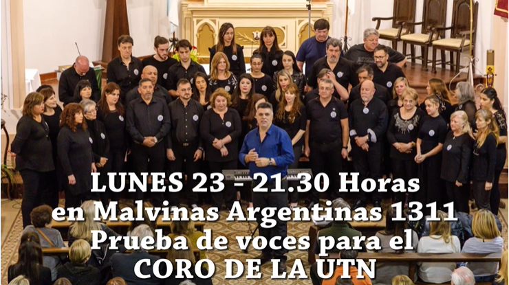 Sumate al Coro de la UTN Villa María