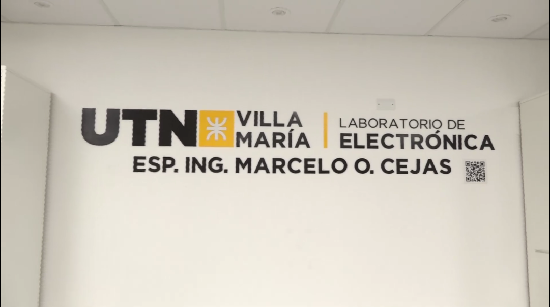 El Laboratorio de Electrónica de la UTN Villa María fue designado bajo el nombre "Esp. Ing. Marcelo O. Cejas"