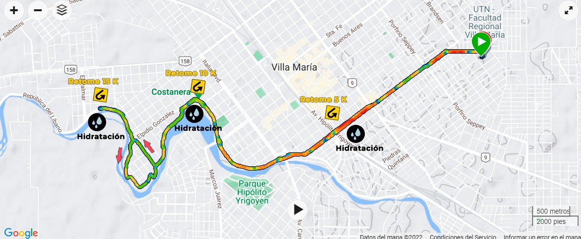 Ruta 15 kilómetros